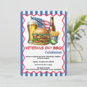 Uitnodiging Veteranendag | BBQ ter ere van helden (Staand voorkant)