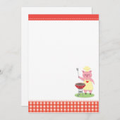 Uitnodiging via BBQ Pig (Voorkant / Achterkant)