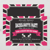 Uitnodiging via Hot Bachelorette (Voorkant / Achterkant)