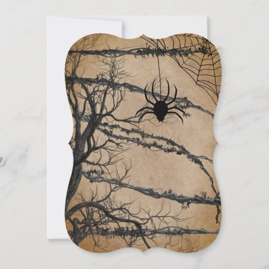 Uitnodiging via Twisted Tree Halloween (Achterkant)