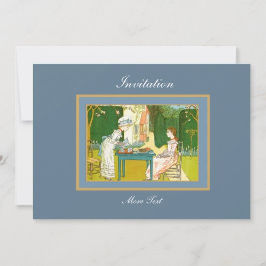 Uitnodiging  Victoriaans Tea Partij (Voorkant)