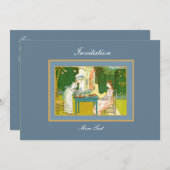 Uitnodiging  Victoriaans Tea Partij (Voorkant / Achterkant)