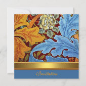 Uitnodiging  Victoriaans William Morris Floral (Voorkant)