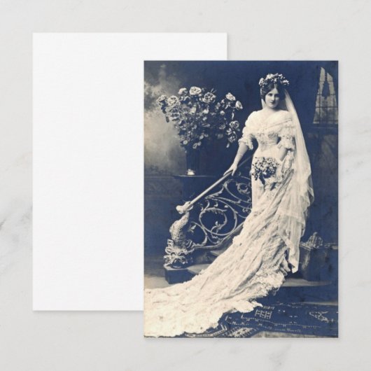 Uitnodiging Victorion Bruid (Voorkant / Achterkant)