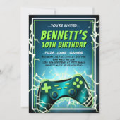 Uitnodiging Videospelcontroller (Voorkant)