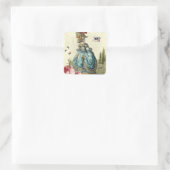 uitnodiging (vierkant) vierkante sticker (Tas)