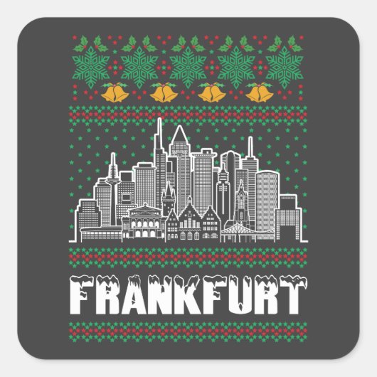 Uitnodiging Vierkante Sticker (Voorkant)