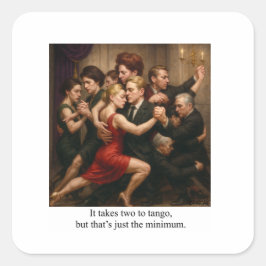 Uitnodiging Vierkante Sticker