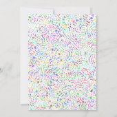 Uitnodiging vijfde verjaardag - Muziekthema (Achterkant)