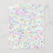 Uitnodiging vijfde verjaardag - Muziekthema Flyer (Achterkant)