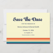 Uitnodiging 'Vintage Vibes Save the Date' (Voorkant)