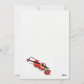 Uitnodiging Viool met een roos (Voorkant)