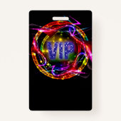 Uitnodiging VIP Pass-badge voor verjaardag Badge (Achterkant)