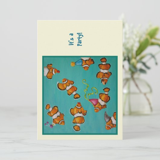 Uitnodiging visdag uitstellen om (Staand voorkant)