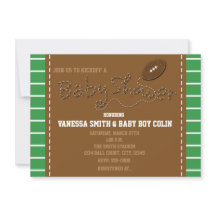 UITNODIGING VOETBAL BABYSHOWER TYPOGRAFIE FEest