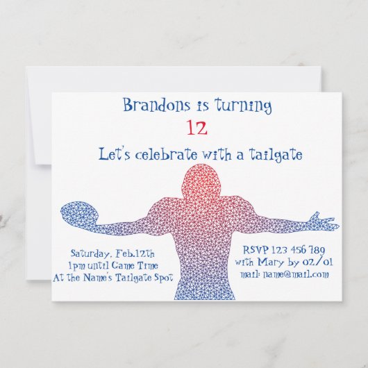 Uitnodiging Voetbalfeest (Voorkant)