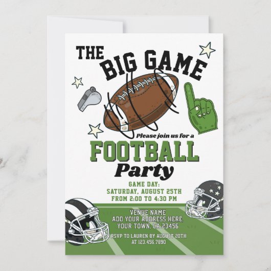 Uitnodiging Voetbalfeest (Voorkant)