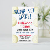 UITNODIGING VOLLEYBAL TEAM (Staand voorkant)