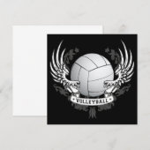 Uitnodiging volleyball Wings (Voorkant / Achterkant)