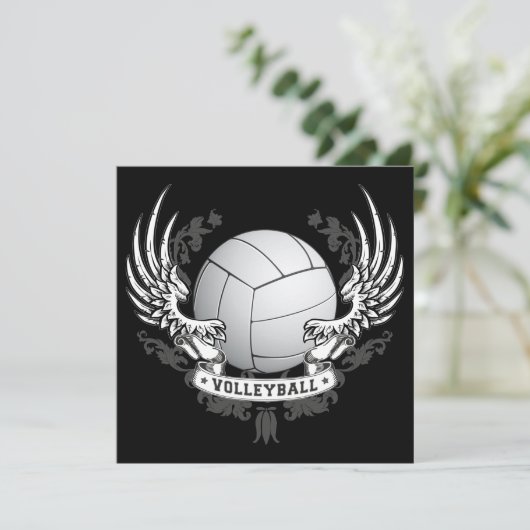 Uitnodiging volleyball Wings (Staand voorkant)