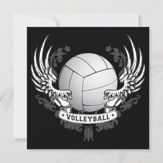 Uitnodiging volleyball Wings (Voorkant)