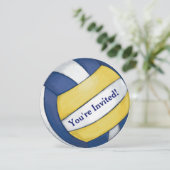 Uitnodiging volleybalpartij (Staand voorkant)
