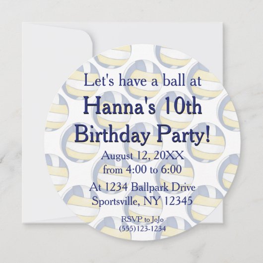 Uitnodiging volleybalpartij (Achterkant)