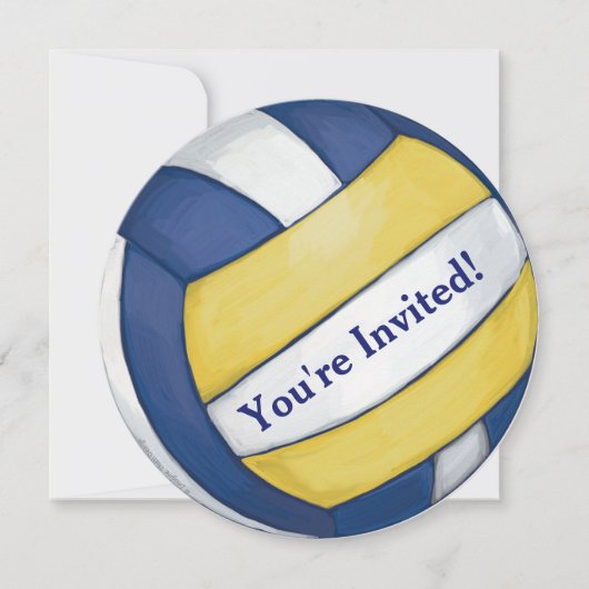 Uitnodiging volleybalpartij (Voorkant)