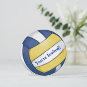Uitnodiging volleybalpartij (Staand voorkant)