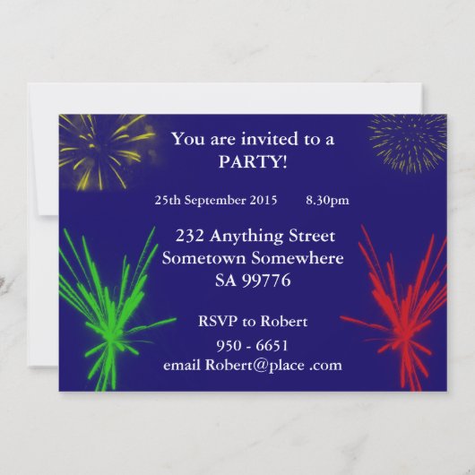 Uitnodiging voor 102e verjaardagsfeest (Achterkant)