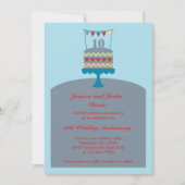 Uitnodiging voor 10-jarig huwelijksjubileum met ca (Voorkant)