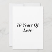 Uitnodiging voor 10-jarig jubileum (Achterkant)