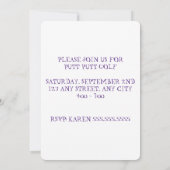 Uitnodiging voor 10e verjaardag, maat: 5 "x 7", ma (Achterkant)