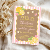 Uitnodiging voor 13e verjaardag 'Freshly Thirteen'