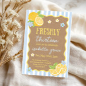 Uitnodiging voor 13e verjaardag 'Freshly Thirteen'