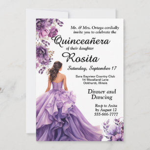 Uitnodiging voor 15de verjaardag Quinceanera