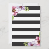 Uitnodiging voor 16e verjaardag Tiener Bloemen (Achterkant)