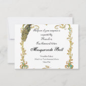 Uitnodiging voor 18e-eeuws huwelijksfeest/kostuumf (Achterkant)