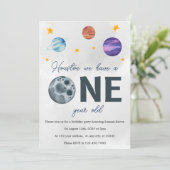 Uitnodiging voor 1 jaar oude dag van geboorte (Staand voorkant)