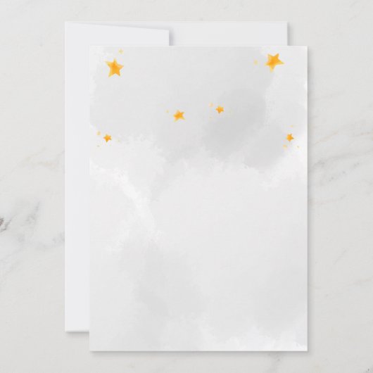 Uitnodiging voor 1 jaar oude dag van geboorte (Achterkant)