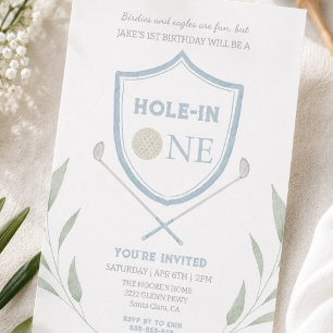 Uitnodiging voor 1e verjaardag Blue Hole in One Go