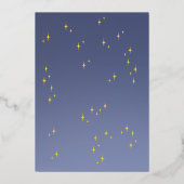 Uitnodiging voor 1e verjaardag met eenhoorn. (Achterkant)