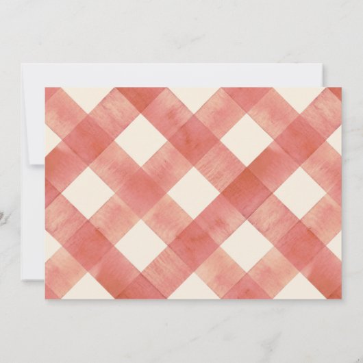 Uitnodiging voor 1e verjaardag met leuk boerderij  (Achterkant)