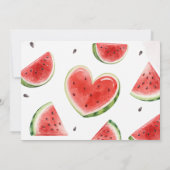 Uitnodiging voor 1e verjaardag 'One in a Melon Fot (Achterkant)