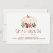 Uitnodiging voor 1e verjaardag van A Little Pumpki (Voorkant)