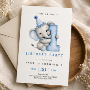 Uitnodiging voor 1e verjaardag van Blue Elephant v