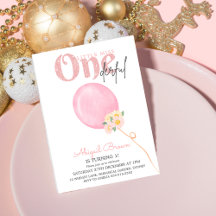 Uitnodiging voor 1e verjaardag van Little miss One