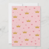 Uitnodiging voor 1e verjaardag van Prinses Roze & (Achterkant)