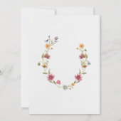 Uitnodiging voor 1e verjaardag van Wildflower Fair (Achterkant)