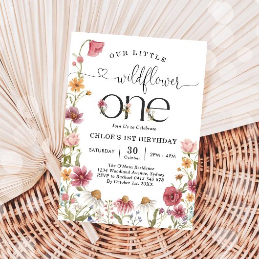 Uitnodiging voor 1e verjaardag van Wildflower Fair